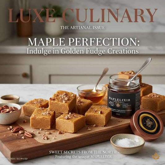 A rich maple dessert moment with plenty of texture, warmth, and cozy kitchen style.