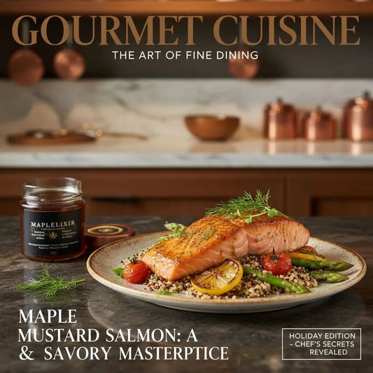 m aple mustard salmon in a plate on a table