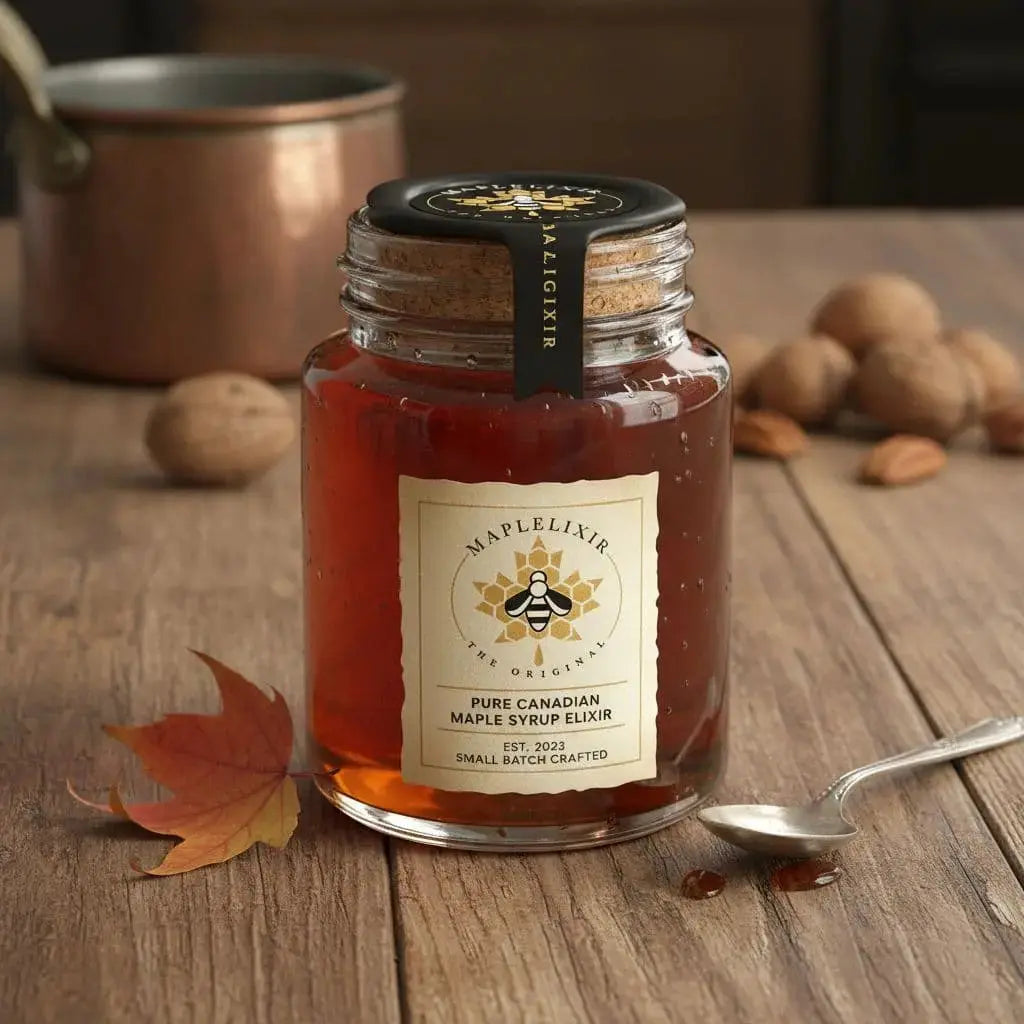 Check out Maplelixir, our crafted maple syrup alternative. Pairs perfect with walnuts. 🥜 #MapleSyrupSubstitute